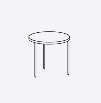 Treku Gau Couch Tisch Ø 45x45